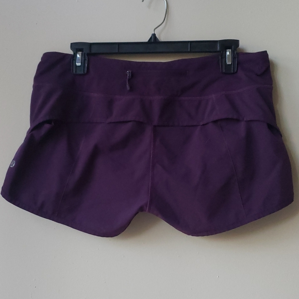 EUC Lululemon Shorts Plum Purple 2.5"